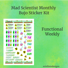 Mad Scientist Monthly Planner Sticker Kit Digital Download