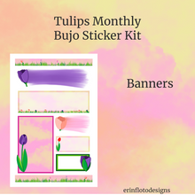 Tulips Monthly Planner Sticker Kit Digital Download