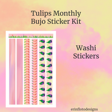 Tulips Monthly Planner Sticker Kit Digital Download