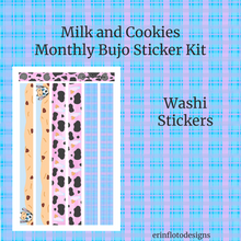 Milk and Cookies Monthly Planner Sticker Kit Digital Download