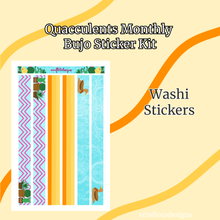 Quacculents Monthly Bujo Sticker Kit - Physical Stickers