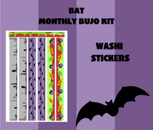 Bat Theme Monthly Planner Sticker Kit Digital Download