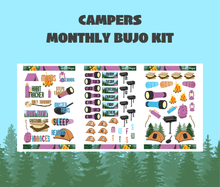 Campers Monthly Bujo Sticker Kit Digital Download