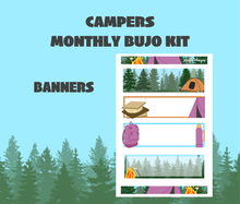 Campers Monthly Bujo Sticker Kit Digital Download
