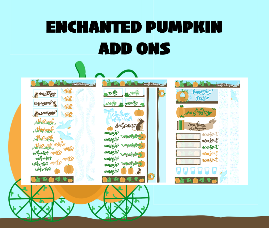 Enchanted Pumpkin Add Ons Digital Download