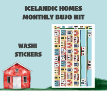 Icelandic Homes Monthly Bujo Sticker Kit Digital Download