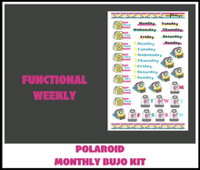 Polaroid Monthly Bujo Sticker Kit Digital Download