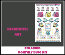 Polaroid Monthly Bujo Sticker Kit Digital Download