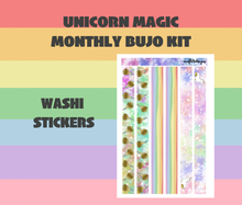 Unicorn Monthly Bujo Sticker Kit Digital Download