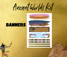 Ancient Worlds Monthly Bujo Sticker Kit - Physical Stickers