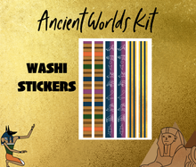 Ancient Worlds Monthly Bujo Sticker Kit - Physical Stickers
