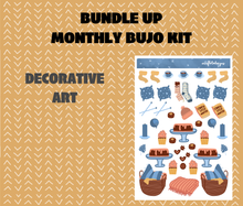 Bundle Up Monthly Bujo Sticker Kit - Physical Stickers