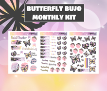 Butterfly Monthly Bujo Sticker Kit - Physical Stickers