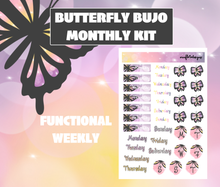 Butterfly Monthly Bujo Sticker Kit - Physical Stickers