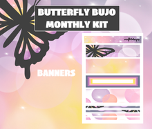 Butterfly Monthly Bujo Sticker Kit - Physical Stickers