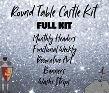 Castle Monthly Bujo Sticker Kit - Physical Stickers