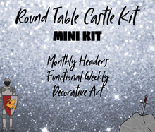 Castle Monthly Bujo Sticker Kit - Physical Stickers