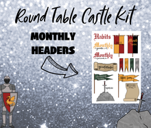 Castle Monthly Bujo Sticker Kit - Physical Stickers