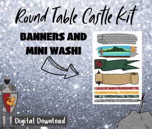 Round Table Castle Monthly Sticker Kit Digital Download