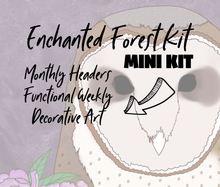 Enchanted Forest Monthly Bujo Sticker Kit - Physical Stickers