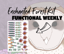 Enchanted Forest Monthly Bujo Sticker Kit - Physical Stickers