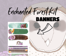 Enchanted Forest Monthly Bujo Sticker Kit - Physical Stickers