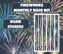 Fireworks Monthly Bujo Sticker Kit - Physical Stickers