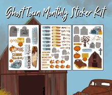 Ghost Town Monthly Bujo Sticker Kit  - Physical Stickers