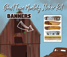 Ghost Town Monthly Bujo Sticker Kit  - Physical Stickers