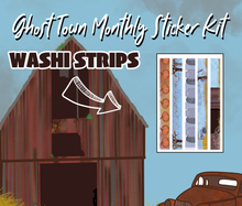Ghost Town Monthly Bujo Sticker Kit  - Physical Stickers