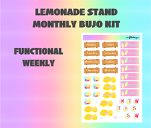 Lemonade Monthly Bujo Sticker Kit - Physical Stickers