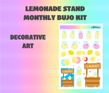 Lemonade Monthly Bujo Sticker Kit - Physical Stickers