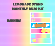 Lemonade Monthly Bujo Sticker Kit - Physical Stickers