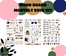 Mood Board Monthly Bujo Sticker Kit - Physical Stickers