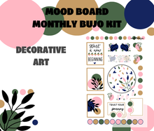 Mood Board Monthly Bujo Sticker Kit - Physical Stickers