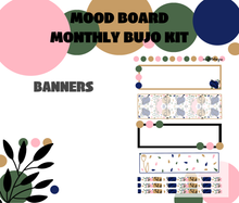 Mood Board Monthly Bujo Sticker Kit - Physical Stickers
