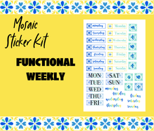 Mosaic Tile Monthly Bujo Sticker Kit - Physical Stickers