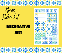 Mosaic Tile Monthly Bujo Sticker Kit - Physical Stickers
