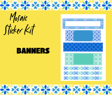 Mosaic Tile Monthly Bujo Sticker Kit - Physical Stickers