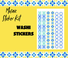 Mosaic Tile Monthly Bujo Sticker Kit - Physical Stickers