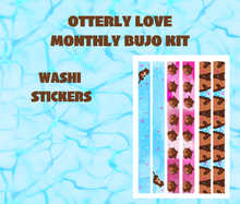Otterly Love Monthly Bujo Sticker Kit Digital Download