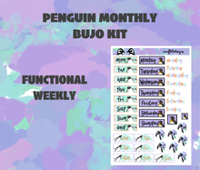 Penguin Monthly Bujo Sticker Kit Digital Download