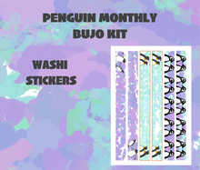 Penguin Monthly Bujo Sticker Kit Digital Download