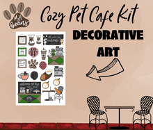 Cozy Pet Cafe Monthly Bujo Sticker Kit - Physical Stickers