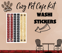 Cozy Pet Cafe Monthly Bujo Sticker Kit - Physical Stickers