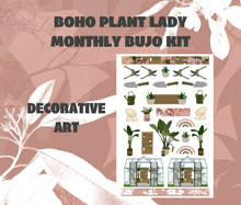 Plant Lady Monthly Bujo Sticker Kit Digital Download
