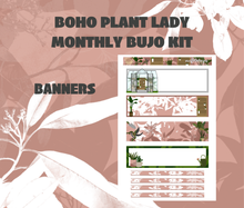 Plant Lady Monthly Bujo Sticker Kit Digital Download