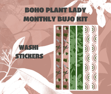 Plant Lady Monthly Bujo Sticker Kit Digital Download