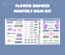 Flower Shower Monthly Bujo Sticker Kit Digital Download