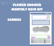 Flower Shower Monthly Bujo Sticker Kit Digital Download
